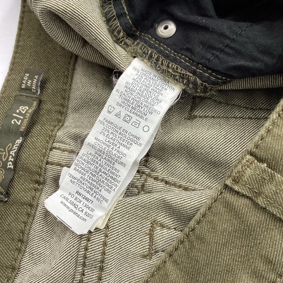 Prana Women’s Green Kayla Jean Size 2/26 - Picture 8 of 9